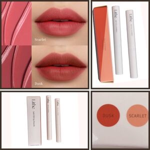 Lithe Beauty Soft Fill Lip Pencils In Dusk & Scarlet